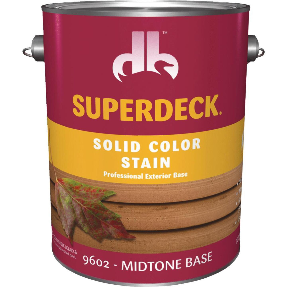 Duckback SUPERDECK Self Priming Solid Color Stain, Midtone Base,