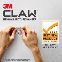 3M CLAW™ 25 lb. Drywall Picture Hanger With Spot Markers (4 pack)