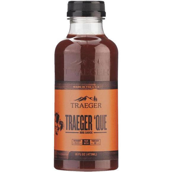 Traeger 'Que 16 Oz. Brown Sugar & Smoky Hickory Flavor Beef, Poultry & Pork Barbeque Sauce