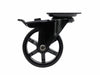 Shepherd Hardware 3-Inch Mag Designer Casters, Black Bling w/Brake