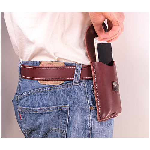 Occidental Leather Clip-On Leather Phone Holster
