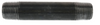 World Wide Sourcing Black Schedule 40 Pipe Nipple