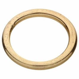 Steel Connecting Ring, Brass-Plated, 1-In. x #7