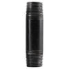 ProSource Black Nipple Pipe Male Steel 40 Schedule