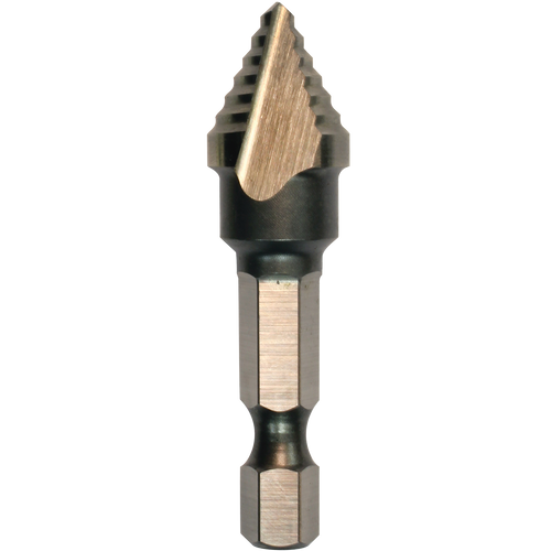 Makita  711495-A 1/4 ‑ 1/2 H.S.S. Step Drill Bit, 1/4 Hex Shank
