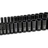 GEARWRENCH 27 Piece 1/2 Drive 6 Point Deep Impact SAE/Metric Socket Set