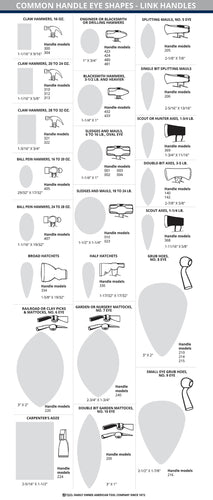 Link Handles 18 House Axe Handle For 2-1/4 Lb Axes
