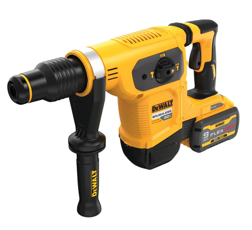 DEWALT® FLEXVOLT 60V MAX* Cordless Brushless 1-9/16 (40mm) SDS Max Rotary Hammer Drill with (2) 9.0 Ah Batteries and Charger