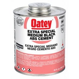 ABS Pipe Cement, Black, 32-oz.