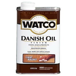 Danish Oil Wood Finish, Light Walnut, 1-Qt.