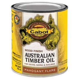 Australian Timber Oil Wood Stain Finish, Mahogany Flame, Qt.