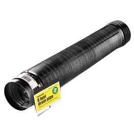 Flex Drain, Expandable, Perforated Black Polyethylene, 4-In. x 8-Ft.