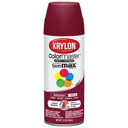 Colormaster Spray Paint, Indoor/Outdoor Use, Satin Burgundy, 12-oz.