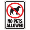 No Pets Sign, 8.5 x 12-In.