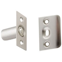 Cabinet Closure, Ball Catch, Satin Nickel, 1 x 2-1/8-In.