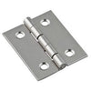 Broad Hinge, Nickel, 1.5 x 1.25-In., 2-Pk.