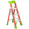 2-In-1 Cross Step Ladder, Fiberglass, Type 1A, 4-Ft.