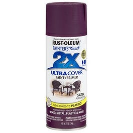 Painter's Touch 2x Spray Paint, Satin Aubergine, 12-oz.