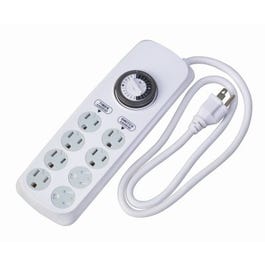 8-Outlet Indoor Mechanical Power Strip Timer