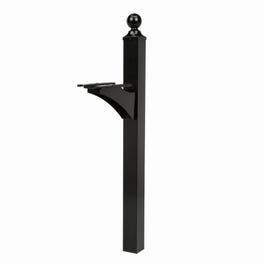 Landover Mailbox Post Cover, Black Aluminum, Post Not Included