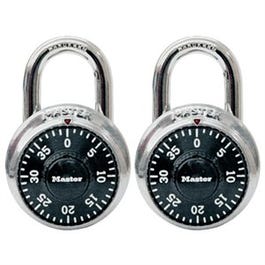 Matching Combination Padlocks, 2-Pack