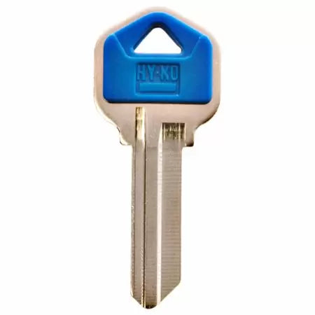 HyKo Key Blank - Kwikset Kw1Pb Plastic Head (Blue)