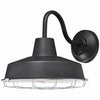 LED Wall Fixture, Black/Chrome, With 13.4-Watt Bulb