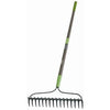 Double Play Bow Rake, 16 Tine, Steel Reinforced Fiberglass Handle