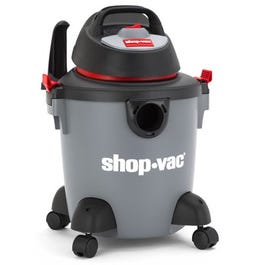 Portable Wet-Dry Vacuum, 2 Peak HP, 5-Gallons