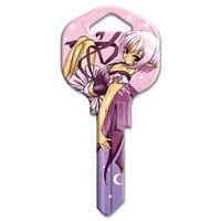 Hy-ko Products Pink Inked Fairy Key Blank, KW1