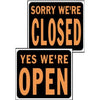 Open/Closed Reversible Sign, Plastic, 15 x 19-In.