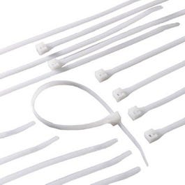 Cable Tie, Nylon, White, 4-In., 40-Pk.