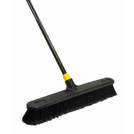 Push Broom, Tampico Bristles, 24-In.