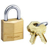 3/4-In. Solid-Brass Keyed Padlock,  Pin Tumbler