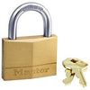 2-In. Solid-Brass Keyed Padlock, 5-Pin Tumbler