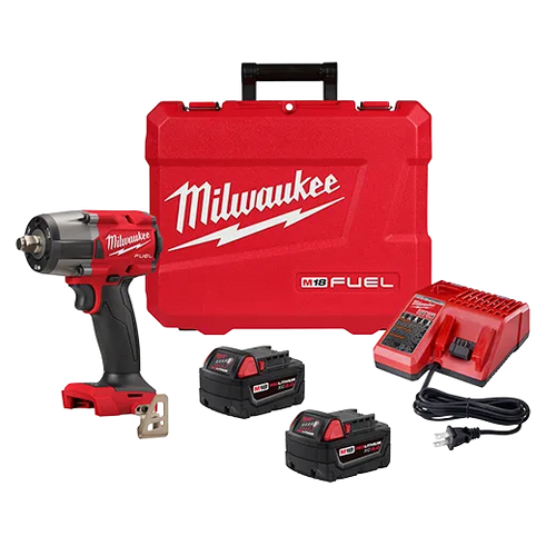 Milwaukee M18 FUEL™ 1/2  Mid-Torque Impact Wrench w/ Friction Ring Kit (1/2  (2962-22))