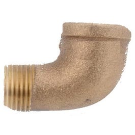 Pipe Fittings, Street Elbow, Lead-Free Brass, 90 Degree, 1/8-In.