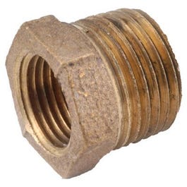 Hex Reducing Bushing, Barstock, Lead Free, 1/4 x 1/8-In.