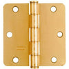 2-Pk., 3.5-In. Dull Brass Residential Door Hinge