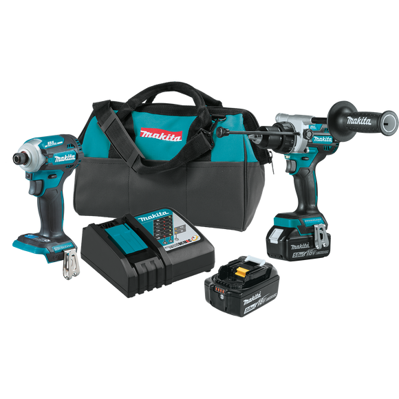 Makita 18V LXT® Lithium‑Ion Brushless Cordless 2‑Pc. Combo Kit (5.0Ah) (XT288T)