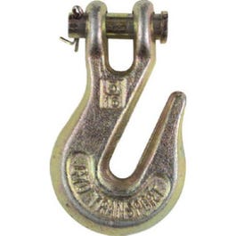 Clevis Grab Hook, Yellow Chromate, 3/8-In.