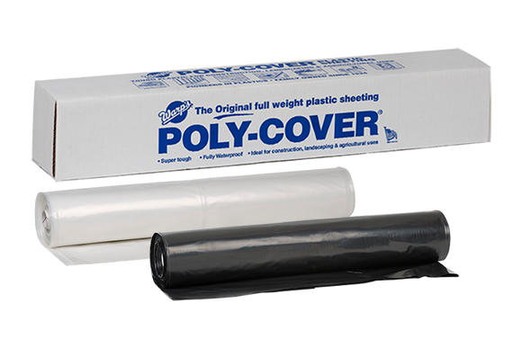 Warp Brothers Poly-Cover® Genuine Plastic Sheeting 32' x 100' x 4 Mil (32' x 100' x 4 Mil, Clear)