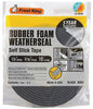 WEATHERSTRIP 1/2X5/16X10 BLACK SPONGE