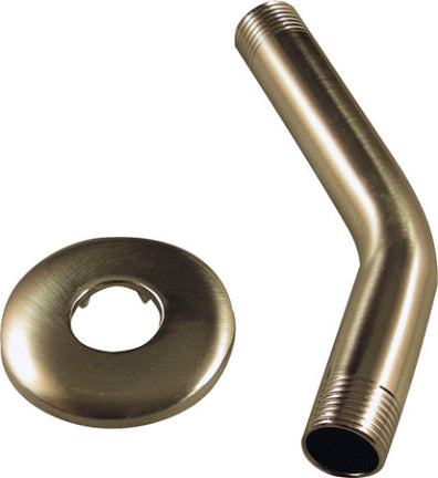 SHOWER ARM W/ FLANGE 6 IN NICKEL