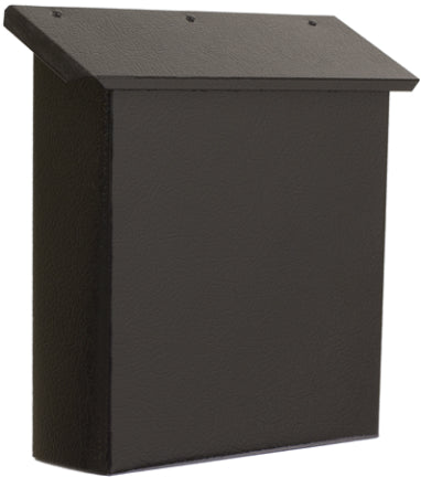 WALL MNT UPRIGHT CITY MAILBOX-BLACK FINSH