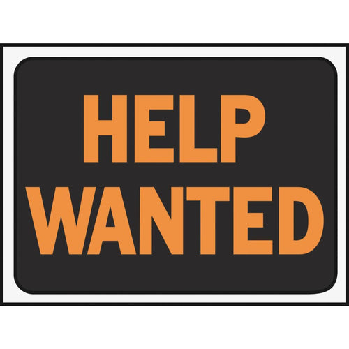 Hy-Ko Plastic Sign, Help Wanted