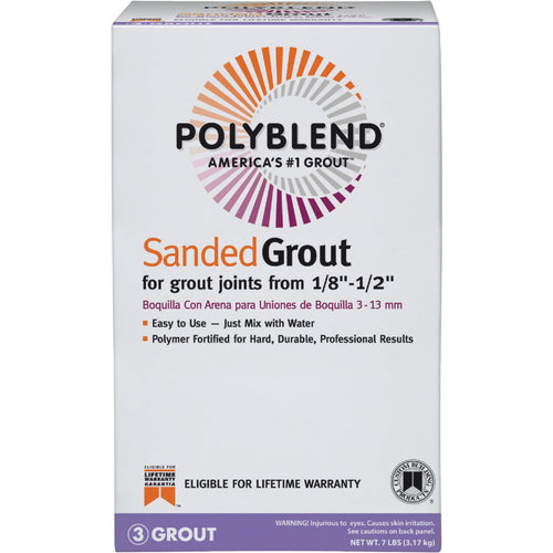 Custom Building Products Polyblend 7 Lb. Light Smoke Sanded Tile Grout