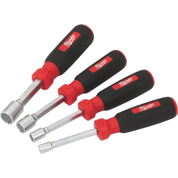 Milwaukee Standard 3 In. Hollow Shaft Nut Driver Set, 4-Piece