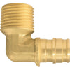 Conbraco 1/2 In. Barb x 1/2 In. MNPT Brass Male PEX Elbow, Type A (5-Pack)