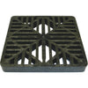 NDS 9 In. x 9 In. Black Polyolefin Square Grate